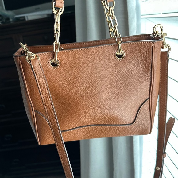 Tory Burch Brown Leather Tote Bag - Picture 2 of 7